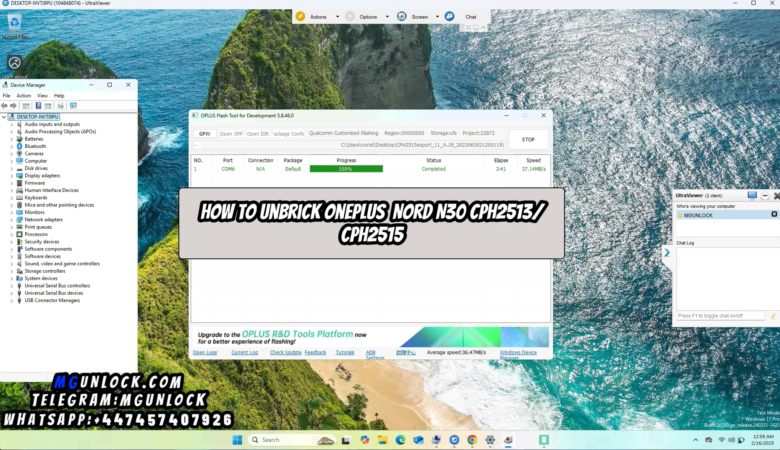 Unbrick OnePlus Nord N30 CPH2515 firmware CPH2513 firmware