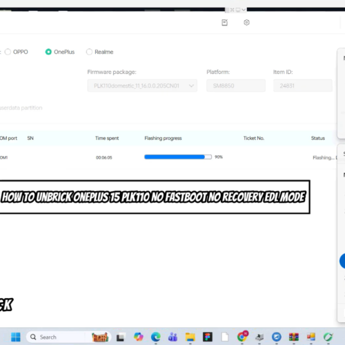 OnePlus 15 Unbrick Service - PLK110 Firmware