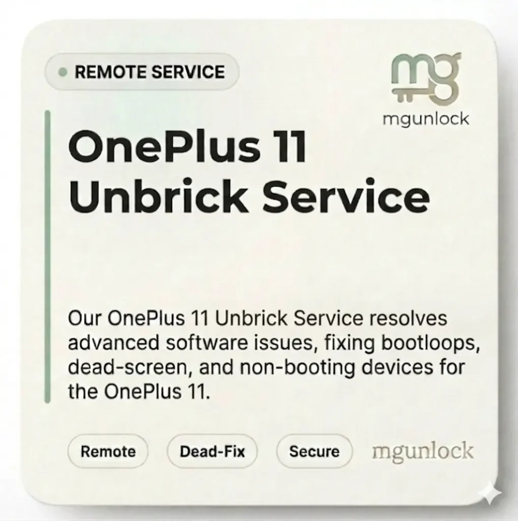 OnePlus 11 Unbrick Service