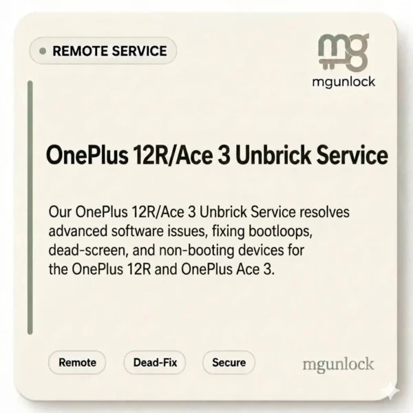 OnePlus 12R/Ace 3 Unbrick Service