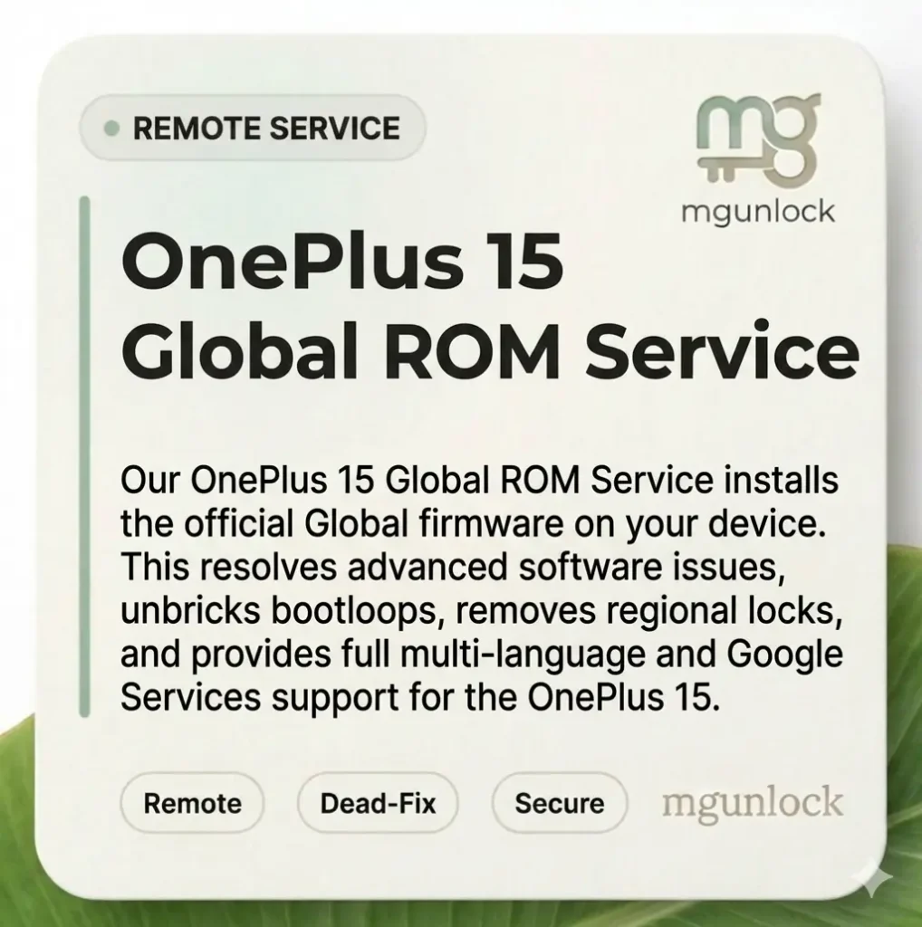 OnePlus 15 Convert to global