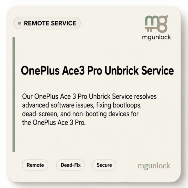 OnePlus Ace 3 Pro Unbrick Service PJX110 Firmware