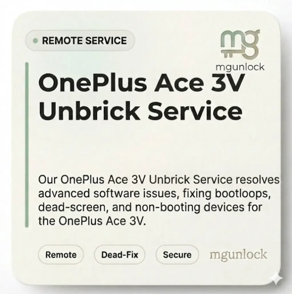 OnePlus Ace 3V Unbrick