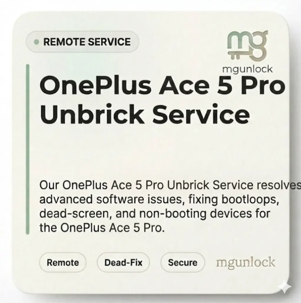 OnePlus Ace 5 Pro Unbrick