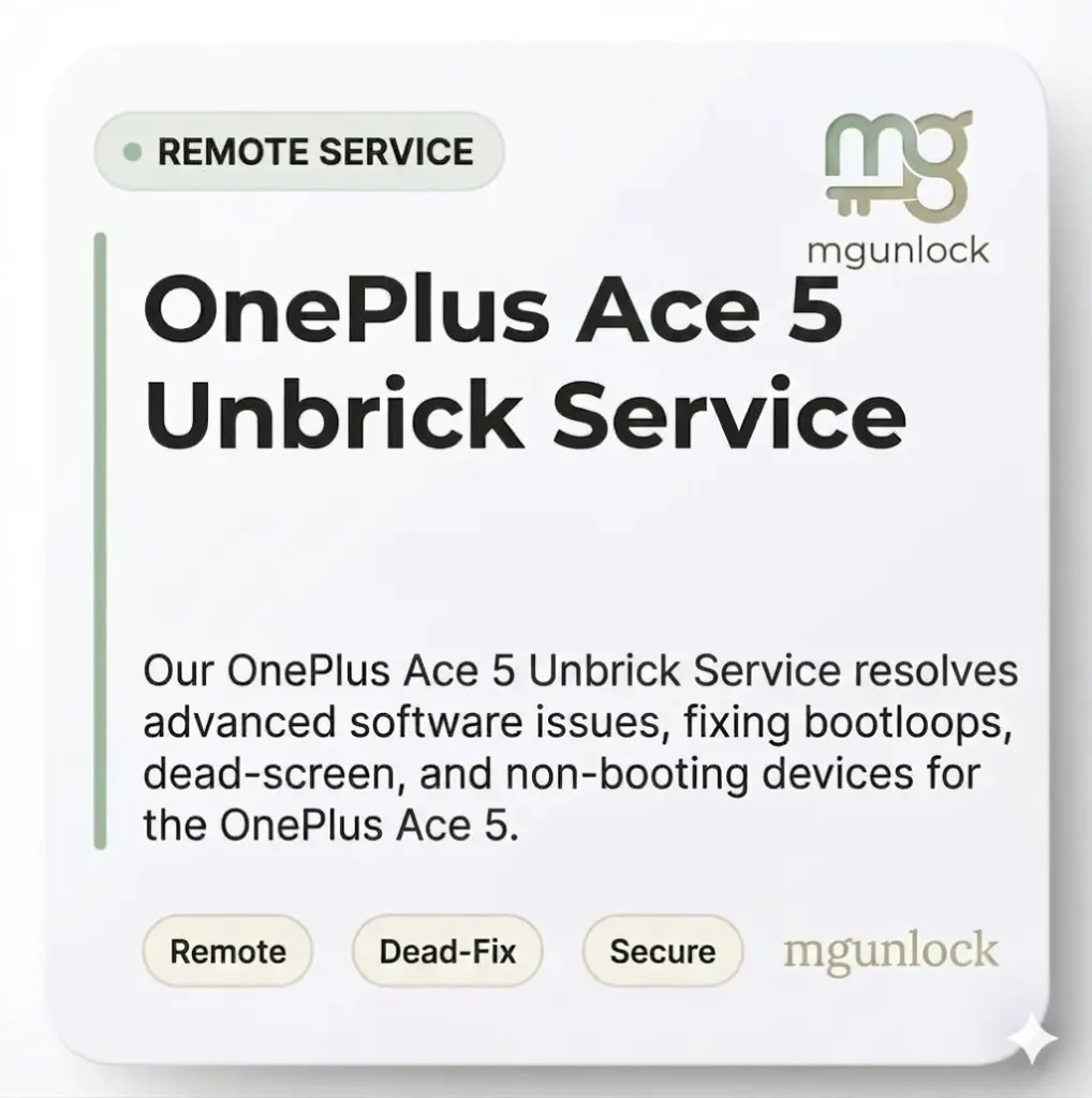 OnePlus Ace 5 Unbrick