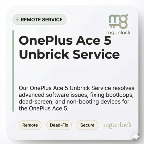 OnePlus Ace 5 Unbrick Service - PKG110 firmware