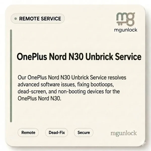 Oneplus Nord N30 Unbrick service