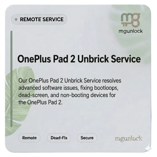 OnePlus Pad 2 Unbrick Service OPD2403 Firmware