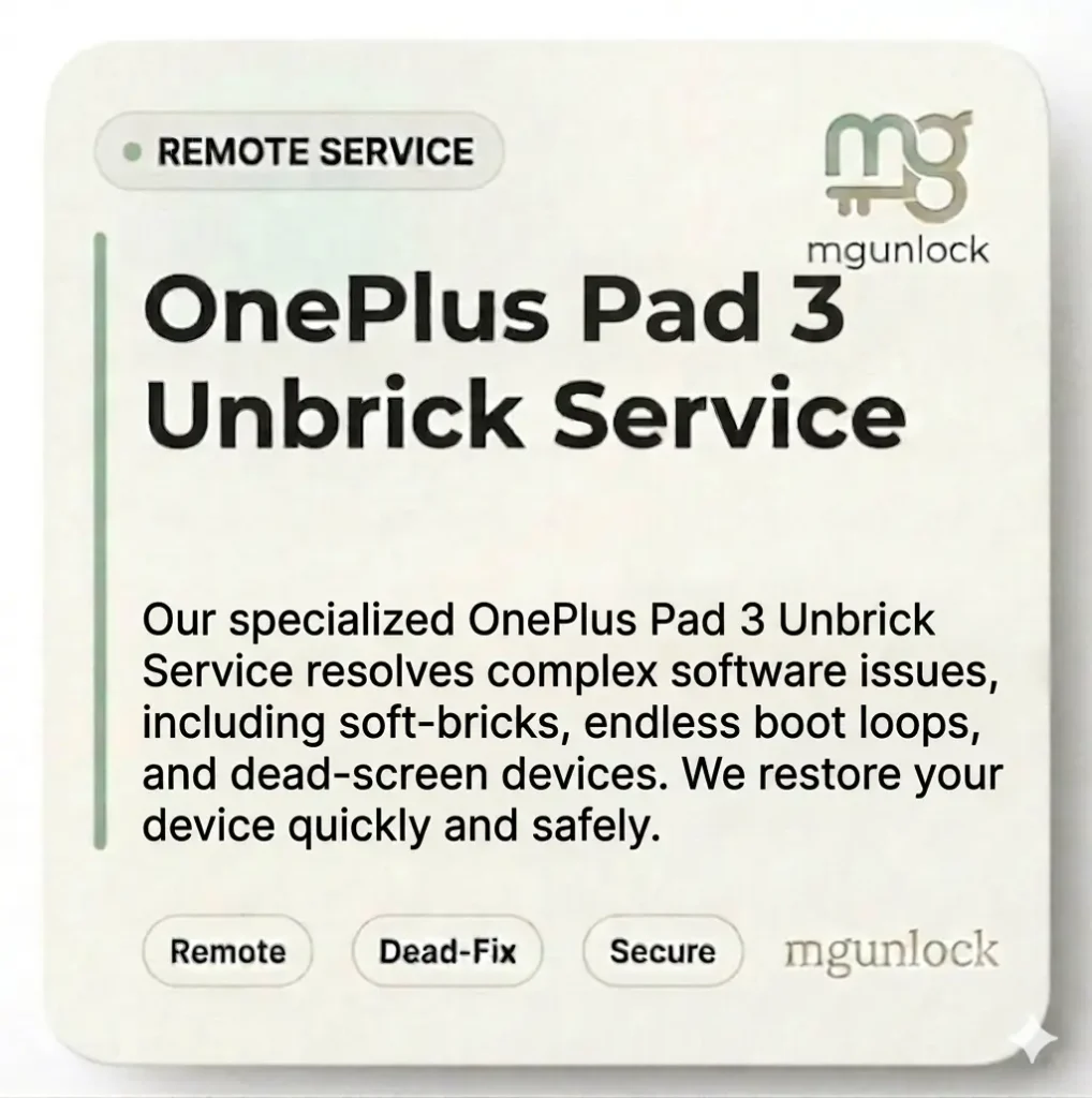 OnePlus Pad 3 Unbrick