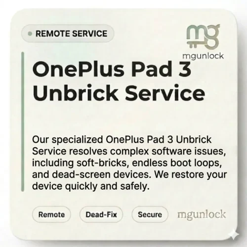 OnePlus Pad 3 Unbrick and OPD2415 Firmware