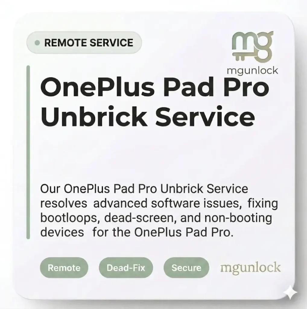 OnePlus Pad Pro Unbrick service