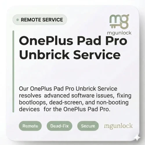 OnePlus Pad Pro Unbrick service OPD2404 Firmware