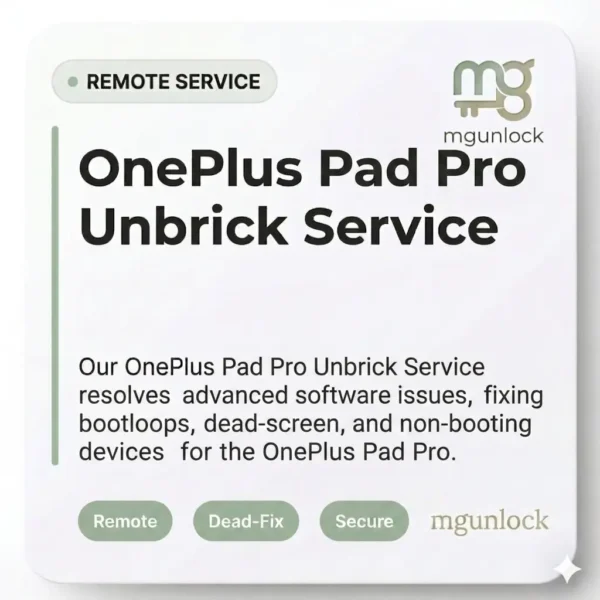 OnePlus Pad Pro Unbrick service OPD2404 Firmware
