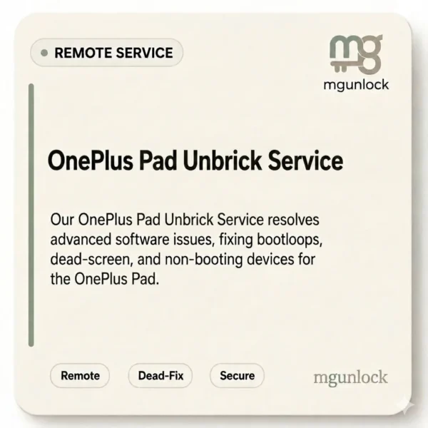 OnePlus Pad Unbrick Service OPD2203 Firmware