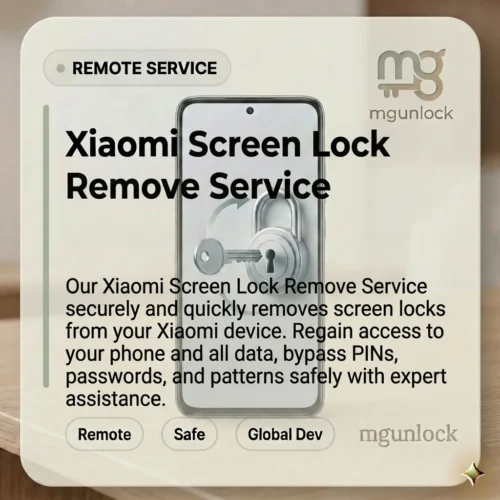 Xiaomi Screen Lock Remove With Family Link Installed