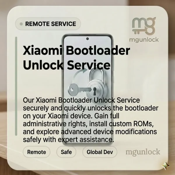 Xiaomi unlock bootloader Global Only