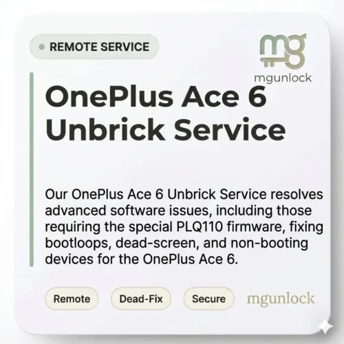 oneplus Ace 6 unbrick - PLQ110 firmware