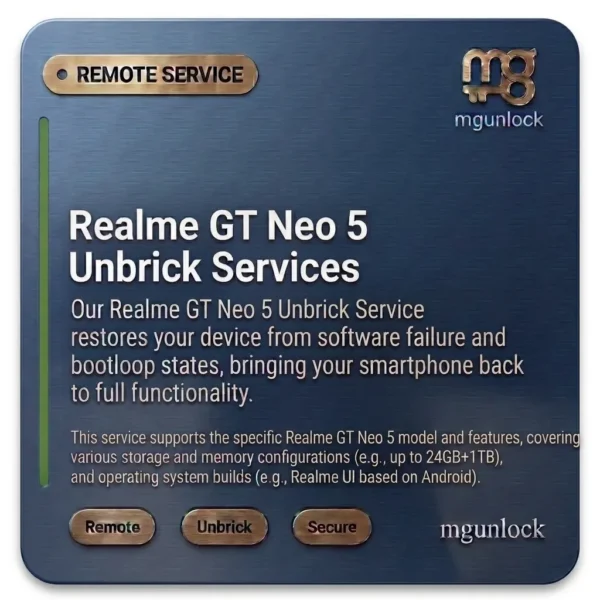 Realme GT Neo 5 Unbrick Services
