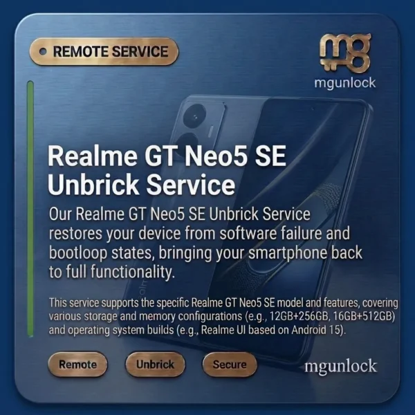 Realme GT Neo5 SE Unbrick Services