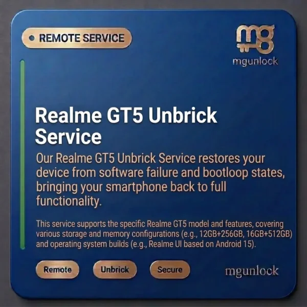 Realme GT5 Unbrick Services