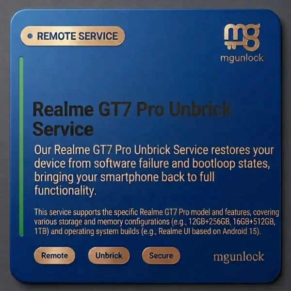 Realme GT7 Pro unbrick Services RMX5010 Firmware