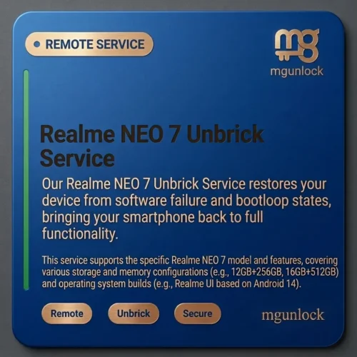Realme NEO 7 unbrick Service RMX5060 Firmware
